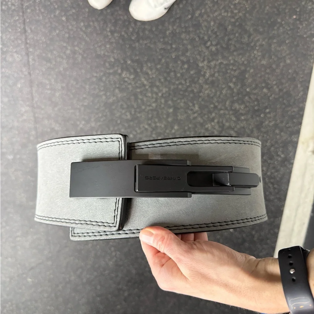Gymreapers 10MM LEVER LIFTING BELT - GRAY - Picture 2 of 2